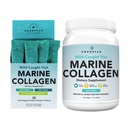 AMANDEAN Marine Collagen Duo. 500g Kontajner + 30 Cestovné balenia. Hydrolyzované rybacie kolagénové peptidy pre pokožku, vlasy a nechty. Peskatar, Keto a Paleo-Friendly, Neochutené