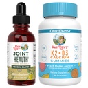 MaryRuth Organics Spoločné zdravie Tekuté kvapky & Vitamín K2+D3 Gummy (Peach Mango a Marhicot) 