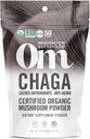 Om Mušroom Superfood Chaga Organic Mušroom Powder, 3.5 Ounce, 50 Servings, US Grown, Sacred Antioxidants & Immune Support, Superfood Mushroom Supplement