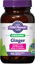 Oregon's Wild Harvest, Certified Organic Ginger Capsules for Žalúdočná podpora, Non-GMO, 1000 MGS, 90 Gróf