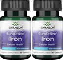 Swanson Sunactive Nedráždivé Železo 15 Milligrams 90 Kapsule (2 balenia)