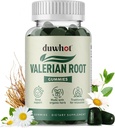 Valerian Root Gummy, Organic Valerian Root for Sleep & Stres Relief, Vylepšené s harmančekom Kvet pre dospelých, Deti-Priatelia, Apple Flavor, 60 Počíta