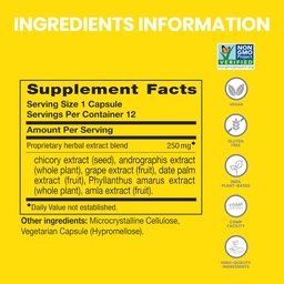 Himalája PartySmart, 12 Kapsule Tuba - Alkohol členenie Pečeň Podpora pre lepšie ráno po pití - Plant Based, Vegan, Non-GMO, Gluten Free, klinicky študovaný (Stock of 2)