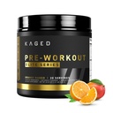 Kaged Pre Workout Powder Pre-Workout Elite pre mužov a ženy, High Stimulant for Energy, Focus, Čerpadlá, L-Citrulín, Beta Altanine, Creatin & 388mg Organic Caffeine, Orange Mango