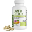 Bronson Pečeň Detox Advanced Detox & Cleaning Formula podporuje funkciu zdravia pečene s mliekom bodliak, púpava koreňov, kurkuma, Artičok Leaf & More, non-GMO, 360 Vegetariánske kapsule