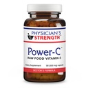Sila lekára Power-C - 90 Kapsule - Raw Food Vitamin C + Flavonoidy z Camu Camu, Acerola Cherry, Rhus Coriaria & Rose Hip - Košer - 30 Servisné služby