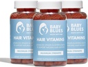 Bábätko Blues Popôrodné vypadávanie vlasov Vitamíny - celý cyklus vlasov Balenie - s biotín, kolagén, & folát