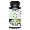 Zhou Chlorofyl Tablety - Chlorofyl Pill Supplement for Women and Men, Health and Wellness Support, Daily Super Greens with Natural Vitamins and Minerals - 90 Tablets