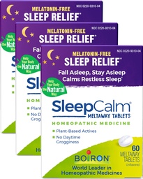 Boiron SleepCalm Sleep Aid pre hlboké, relaxačné, Restful Nighttime spánok - Melatonin-free and Non Habit-Forming - Dissolvable Tablets - 180 Počet