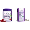Bundle of Natrol Time Release Melatonin 10 mg 100 tabliet, Dietary Supplement for Restful Sleep, & Natrol Time Release Melatoning 3mg Gummies, 35 Jahodový-Flavored Melatonin Gummies, 35 Day Supply