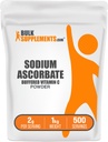 BulkSupplementments.com prášok na askorbát sodný - na imunitnú podporu, vitamín C askorbát sodný - kalcinovaný vitamín C, bez lepidla, 2g na porciu, 1kg (2,2 libry) (balenie 1)