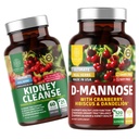 Number One Nutrition N1N Premium D-Mannose [1350 mg] with Cranberry & Hibiscus and Kidney Cleans [21 Potent Herbs] with Cranberry Extract, Astragalus, Uva Ursi, 2 Pack Bundle