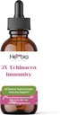 3X Echinacea Imunita Extra silné koncentrované organické Echinacea Blend s Angustifolia a Purpurea Root, Herb, a kvet na imunitnú podporu, tekutý alkohol extrakt, 2 Fluid oz (60ml)