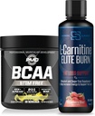 PMD Sports BCAA's Stim Free for Recovery and Performance Lemonade (30 Servings) & Siren Labs L-karnitín Elite Burn Fat Loss Support Strawberry Blast 3000 mg (32 Servings)