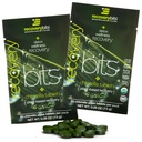 Oživeniebity Organic Chlorella Algae Tablets, Superfood, Pure Green Algae, High Protein and Fiber, Chlorofyl, Cracked Cell Wall Non-Ir vyžarované, pre Immune Boosting and Detox, non-GMO, 60 tabliet
