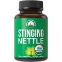 USDA Organic Stinging Nettle Vegan Kapsule Vyrobené s stinging Nettle Leaf prášok pre prostatu, rast vlasov, alergie. Lepšie ako extrakt z koreňov alebo semien. Rastlinné bylinné doplnky tablety, 60 tabliet
