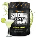 Alpha Lev Superhuman Post Cvičenie prášok, Svaly Builder Drink, Kreatín Monohydrát + Viac pre Lean svalového rastu, Sila a objem, Dodatok pre ženy a mužov (25 slúži, svalová Marg)