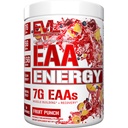 Elution Nutrition EAA Energy - Pred a po tréningu prášok - budovanie svalov a zotavenie doplnok - 7g Essential Amino Acides + 5g BCAA - Čistá energia - s kofeínom - 30 porcií - Ovocie Punch