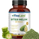 FineLand Bitter Melon 25:1 Extrakt, 10% Horké princípy, Podporuje Tráviace zdravie, Štandardizovaný a koncentrované extrakt, 160 Vegan Kapsule, non-GMO, Made in USA