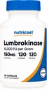 Nutricost Lumbrokináza kapsuly 150 mg (120 kapsúl) - bezlepkové, vegánske, bez GMO