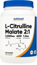 Nutricost L-citrulínmalát prášok (2:1) 1,2KG