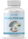 Pearl prášok Supplement 500mg, 120 Kapsule - Prírodný zdroj vápnika a aminokyselín, Anti-Aging Antioxidanty pre starostlivosť o pleť, non-GMO