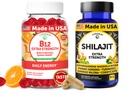 Lunakai USA Made B12 Gummies & Shilajit Kapsule Bundle 