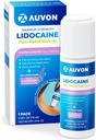 AUVON Lidokaín Roll-On s esenciálnym olejom, No Messa Applikátor, Max Strength Lidokain, Quick Absorbing na Numb & Soothe bolesť Relief pre kolená, plece, FSA/HSA oprávnené, levandule, 2.5 OZ, 1 balenie
