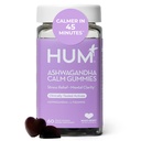 HUM Pokoj Ashwagandha Gummy pre ženy a mužov, L-Theanine Ashwagandha Doplnky pre každodennú podporu relaxácie a čistoty, Vegan Fast Acting Gummy Formula, Mixed Berry Flavor, 60 Gummy