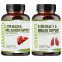 Lung Health & Immune Suplement - Pľúca čistí a detoxikuje s imunitou vitamíny pre lepšie pľúca, imunitnej obrany, jasné pľúca a hlboké dýchanie vrátane Quercetin & Cordyceps. Dva mesiace dodávky