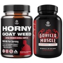 Bundle of Horny Goat Weed Extract Complex pre mužov a ženy Vylepšená energia a vytrvalosť a extra sila Testosterón Booster pre mužov pre svalové rozšírenie vytrvalosť a silu