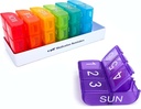 e-Pill 6 krát denne x 7 dní týždenne Organizátor tabletiek, vitamínov a liekov - multicolor