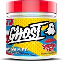 GHOST Gamer: Energetika a Focus Support Formula - 40 Servings, Swedish Fish - Nootropics & Natural Caffeine for Attention, Presnosť a reakčná doba - Vegan, Gluten-free