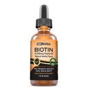 MAX Absorbcia Biotin Liquid Drops, 10000mcg Biotin per Serving, 60 Serving, žiadne umelé konzervačné látky, Vegan priateľsky, podporuje zdravý rast vlasov, silné nechty a žiariace kože, Made in USA