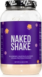 Nahý Shake - Blueberry Muffin Protein Powder - Ochutený rastlinný proteín z USA a kanadských fariem s MCT olejom, bez lepidla, bez sóje, bez GMO alebo umelých sladidiel - 30 porcií
