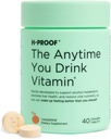 H-PROOF Pri každom pití vitamínov, zdravie pečene a imunita podpora s elektrolytmi, mlieko bodliak, a vitamíny B & C - 40 žuvacie tablety (20 podáva), Vegan, Tangerine