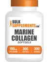 BulkSupplements.com Collagen Softgels - Collagen Peptides Kapsule - Collagen Peptides pre ženy - Collagen Peptides Pills - Marine Collagen - Collagen Doplnky (300 - 300 Servings)