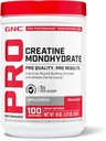 GNC Pro Performance Creatine Monohydrate Powder for Women & Men, 5g Creatin per Serving, Muscle Building, Energy Production, Endurance, Performance, 100 Servings