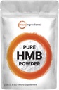 Micro Ingrediencie Pure HMB Powder, 250 Grams, Výkonne podporuje svalovú vytrvalosť, vytrvalosť a silu, žiadne GMO a Vegan priateľsky