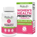 Probiotiká Probulín Ženy - Vaginálne, UT, Gut & Immune Health s Lactobacillus Reuteri - 20 miliárd CFU, 12 probiotické kmene a prebiotiká - 30 Vegan, bezlepkové kapsule od Celobodový Wellness