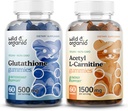 Wild & Organic L-Glutathione Gummies & L-karnitín Gummies 60 Count