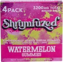 Prorecitary Nootropic Gummy 3200mg - Lion's Mane, Reishi, Chaga, and Cordycep Nootropic Tripee Mushrom Blend (4, Vodný melón)