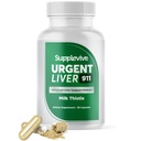 Naliehavé Pečeň 911 Bylinné Pečeň Podpora Supplement Pečeň Čistiť Detox & Repair Formula s mliekom Thitle Silymarin Púpava Root a Artičok extrakt z pečene zdravie, 60 Kapsule (1)