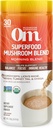 Om Mušroom Superfood Morning Energy Blend Mušroom Powder Drink, 8.47 Ounce Canister, Coffee Energy Drink with Cordyceps, Vitamin D2, Agaricus Bisporus, Lion's Mane, Rhodiola a Turkey chvost