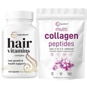 Micro Ingrediencie Multikolagen Protein Powder 2 Libry a vlasy Vitamíny Complex Kapsule Bundle Pack 