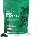 Vital Plan Pure Chlorella Tablets - Sun Grown Chlorella Pyrenoidosa Supplement by Dr. Bill Rawls w/Broken Cell Wall - Organic Chlorella w/Chlórofyl, Cracked Cell Wall & No Fillers (1000 kariet)