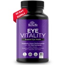 HerbaMe Očné vitamíny doplnok s lutein, čučoriedky, Beta karotén, L-Taurine, Zinok a Quercetin, 90 Kapsule, podporuje videnie, Okulárne a makulárne zdravie, pomáha oči Filter Blue Light