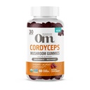 OM MUSHROOM SUPERFOOD Cordyceps Gummies, USA Grown Organic Huby, Supports, Endurance, Energy, & Recovery, 60 Gróf, 30 Gummy doplnky