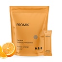 ProMix Nutrition Debloat Prebiotiká a probiotiká s Baobab - bohaté na vitamín C, Bloating Relief, Immune Support - Orange - 30 porcií (Pack of 30)