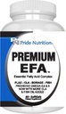 Pride Nutrition Premium EFA Omega 3-6-9 Dodatok pre mužov a ženy 5 v 1 - EPA, DHA, GLA, ALA & CLA Essential Mastné kyseliny s rybím olejom - Softgel pilulky